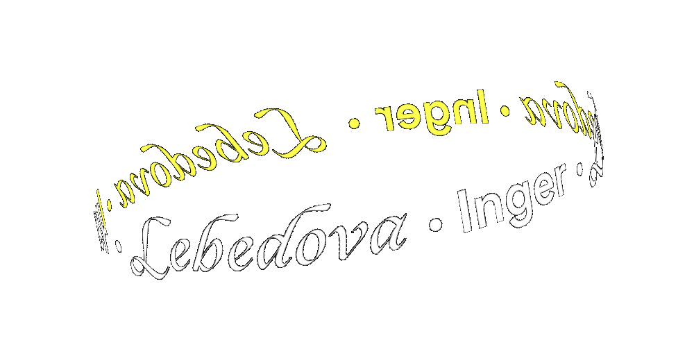 Logo Lebedová.Inger - žluté