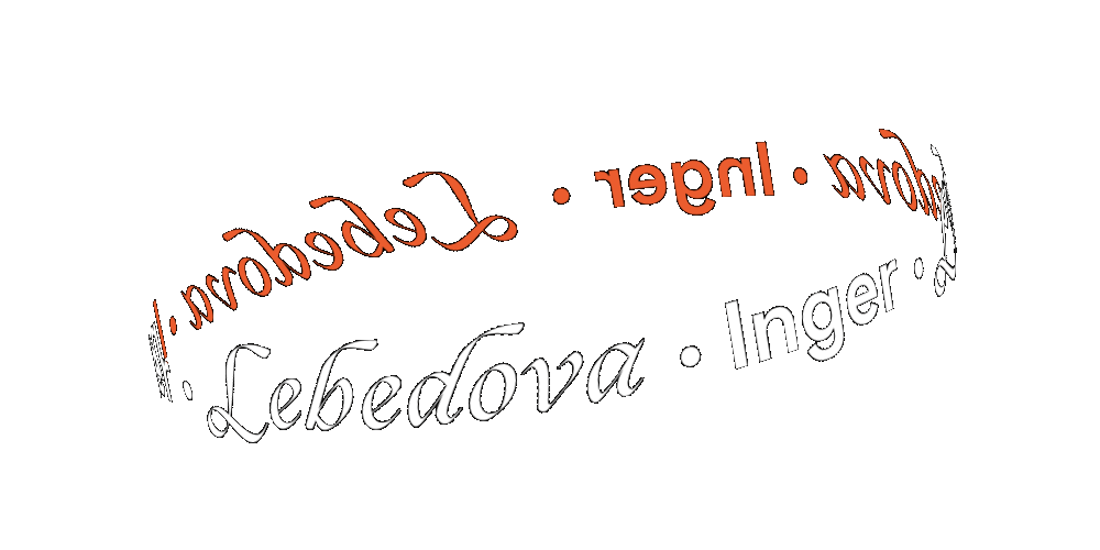 Logo Lebedová.Inger - oranžové