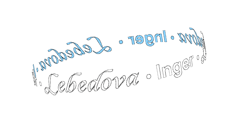 Logo Lebedová.Inger - modré